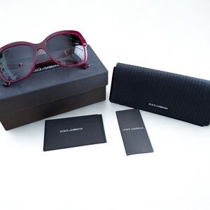 Dolce & Gabbana Deep Red Sunglasses